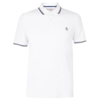 Image of Original Penguin Pete Polo Shirt - White