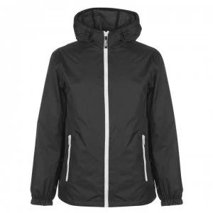 Image of DKNY Logo Rain Hoodie - Black