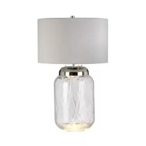 Image of Sola 2 Light Table Lamp Metal Work Polished Nickel