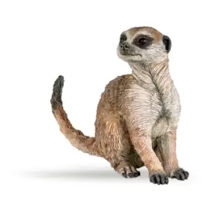 Image of Papo Wild Animal Kingdom Sitting Meerkat Toy Figure, 3 Years or...