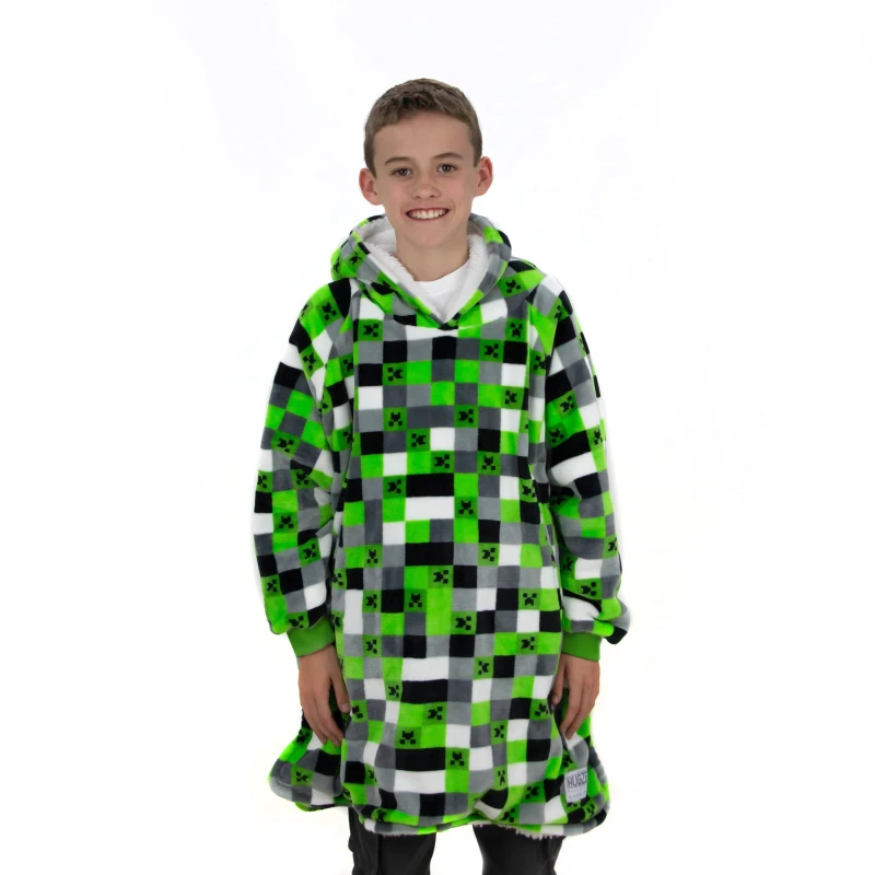 Image of Minecraft Hugzee Blanket Hoodie Green
