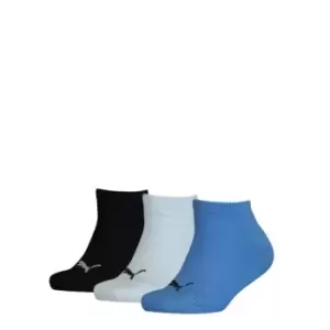 Image of Puma 3 Pack of Invisible Socks - Blue