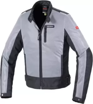 Image of Spidi Solar Net Motorcycle Textile Jacket, black-grey, Size XL, black-grey, Size XL