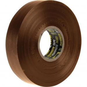 Image of Everbuild Electrical Insulation Tape Brown 19mm 33m