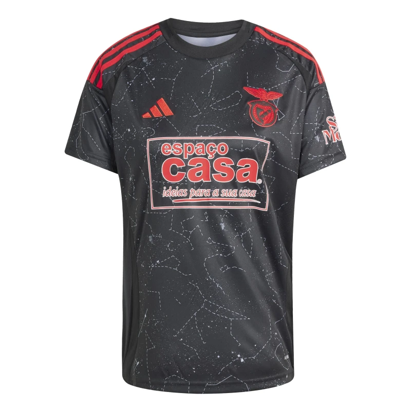 Image of adidas Womens adidas Benfica Away Shirt 24/25 Black female 10 (S)
