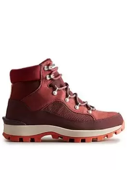 Image of Hunter Explorer Ankle Boot, Burgundy, Size 4, Women
