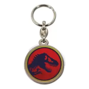 Image of Jurassic Park Metal Keychain Logo 7 cm