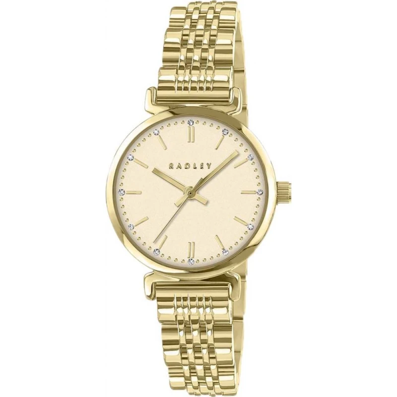 Image of Radley Womens RY4672 Roman Crescent 28mm Quartz Watch in Gold Gold Female One Size