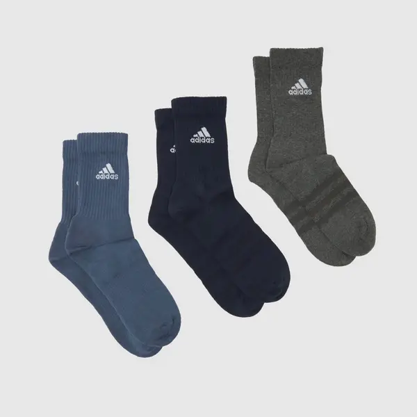 Image of adidas navy multi sport crew 3 pack Navy UK 10-5