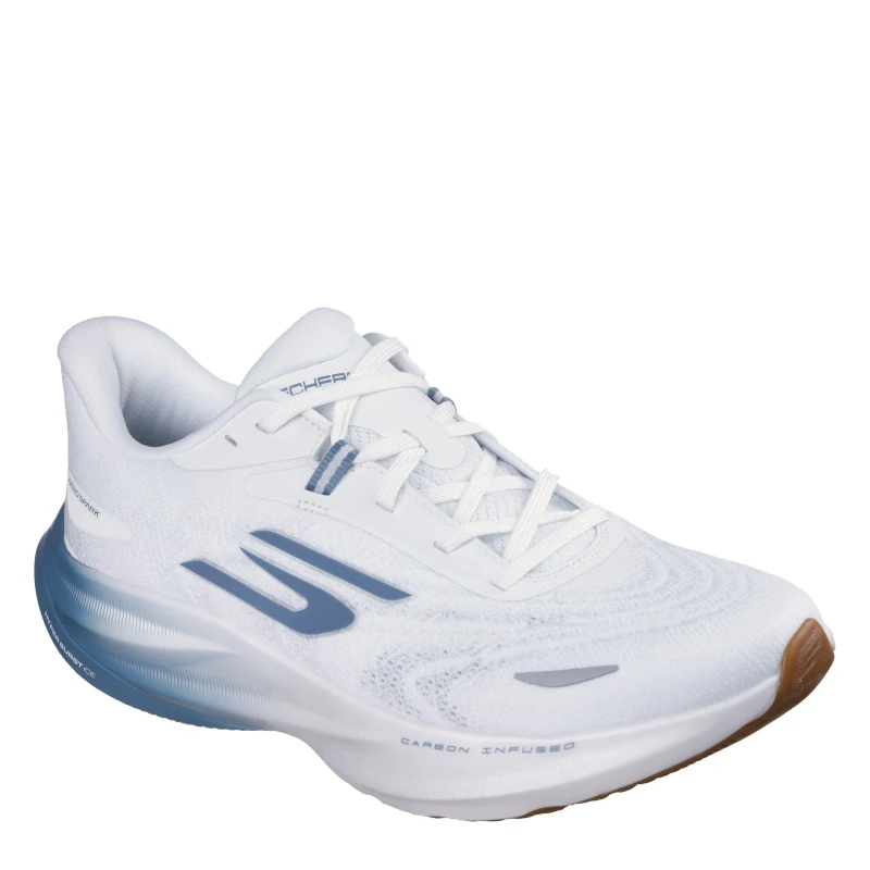 Image of Skechers AERO Spark Running Shoes Mens White/Blue male 7 (41)