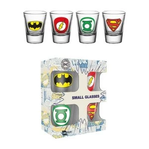 Image of DC Comics Logos Shot Glasses