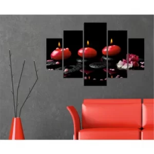 Image of ST117 Multicolor Decorative MDF Painting (5 Pieces)