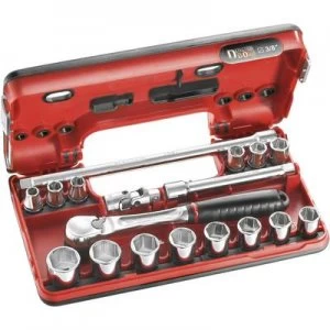 Image of Facom Bit set Metric 3/8 (10 mm) 17 Piece JL.DBOX1