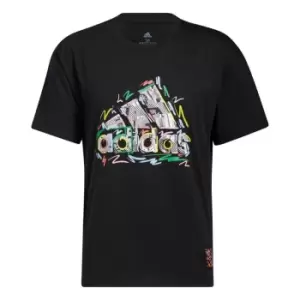 Image of adidas Pride T-Shirt (Gender Neutral) Unisex - Black