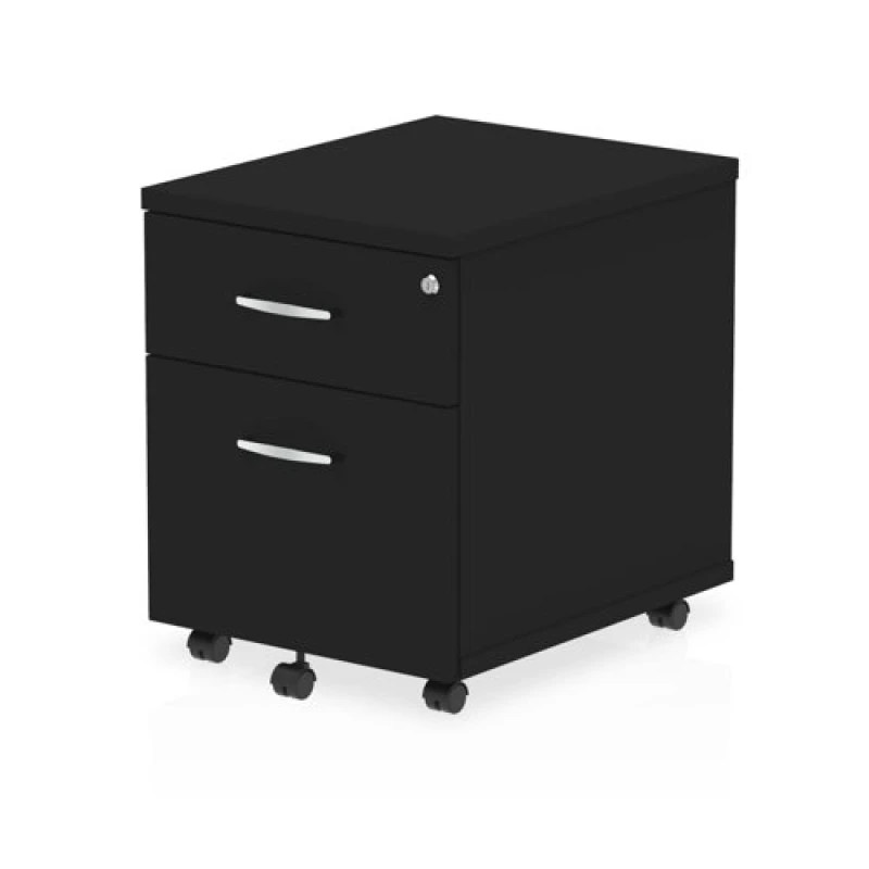 Image of Dynamic Impulse 2 Drawer Mobile Pedestal Black I004298