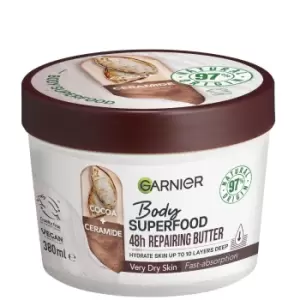 Image of Garnier Body Superfood, Repairing Body Butter, Cocoa and Ceramide, 380ml