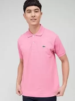 Image of Lacoste Classic Fit L.12.12 Polo Shirt - Pink, Size 2XL, Men