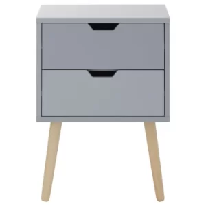 Image of Nyborg Bedside Table Grey