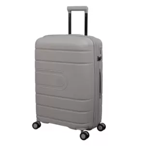 Image of Silver Eco Hard Shell Silver Suitcase