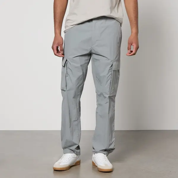 Image of HUGO Gero241 Shell Cargo Trousers - M Grey Trousers male 50505829-039 M