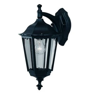 Image of 1 Light Outdoor DownLantern Light Black IP44, E27