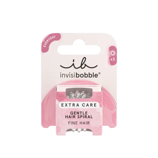 Image of Invisibobble Extra Care Crystal Clear 3 pcs