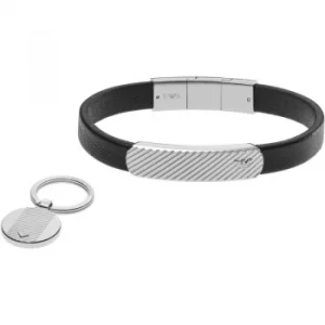 Image of Emporio Armani EGS2389040 Keyring Bracelet Gift Set