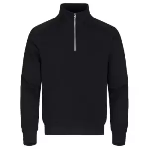 Image of Clique Unisex Adult Classic Half Zip Sweatshirt (4XL) (Black)