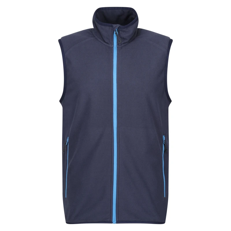 Image of Regatta Professional Mens Fleece Gilet in Bright Blue Size: 3XL Bright Blue Male 3XL