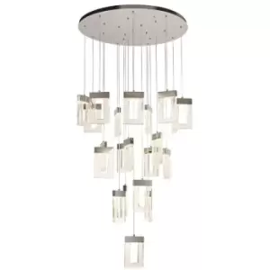 Image of Ceiling Cluster Pendant 5M, 21 x 4.5W LED, 3000K, 3360lm, Polished Chrome - Luminosa Lighting