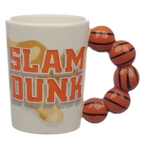 Image of Basket Ball Shaped Handle Ceramic Mug
