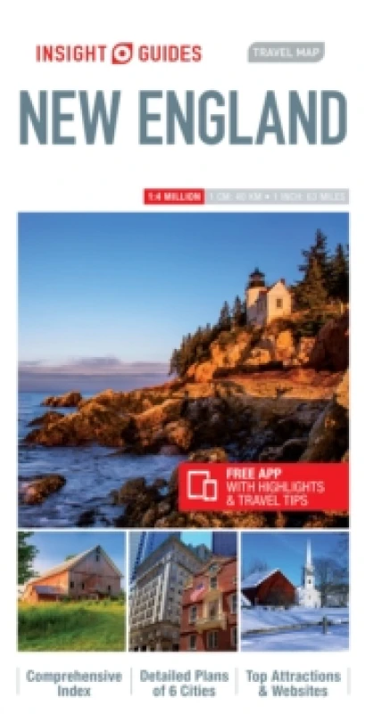 Image of Insight Guides Travel Map New England Sheet map