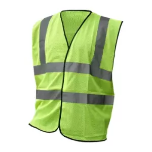 Image of Hivis Mesh Vest Saturn Yellow - Size M