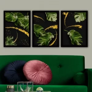 Image of 3SC94 Multicolor Decorative Framed Painting (3 Pieces)