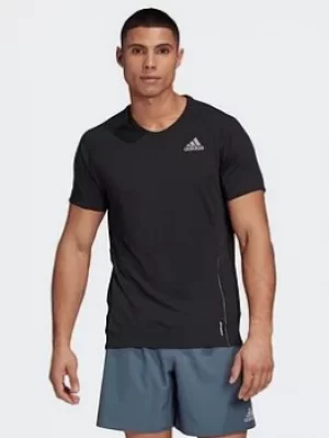 Image of adidas Runner T-Shirt, Blue, Size S, Men