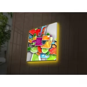 Image of 2828DACT-29 Multicolor Decorative LED Lighted Canvas Painting