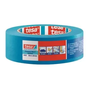 Image of Tesa - Crepe de precision 4440 ext. UV PLUS lisse bleu longueur 50 m largeur 38mm roul