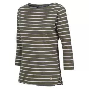 Image of Regatta Bayla three quarterSleeve Top - FourLfC/WhSt