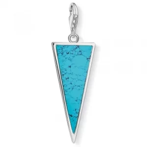 Image of THOMAS SABO Silver Turquoise Pendant Charm Y0024-404-17