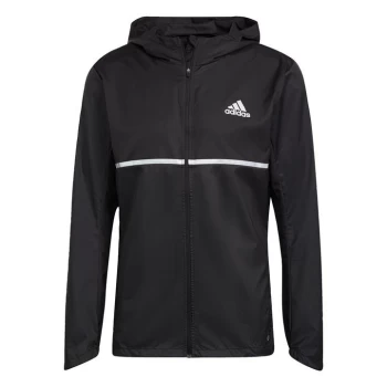 Image of adidas Own the Run Jacket Mens - Black / Reflective Silver