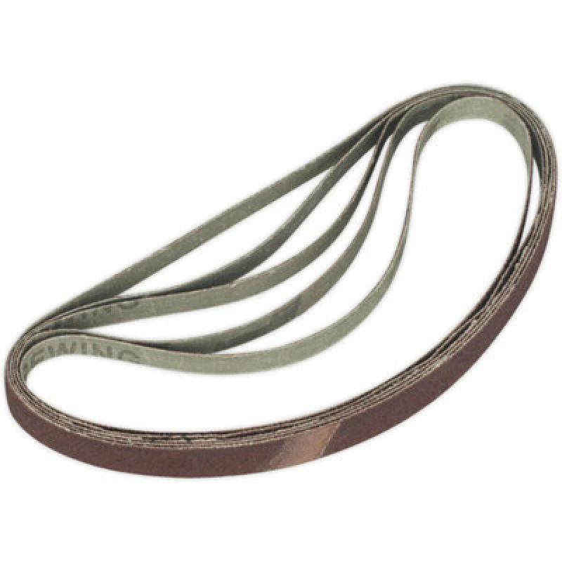 Image of Loops 5 PACK - 12mm x 456mm Sanding Belts - 80 Grit Aluminium Oxide Slim Detail Loop Multi
