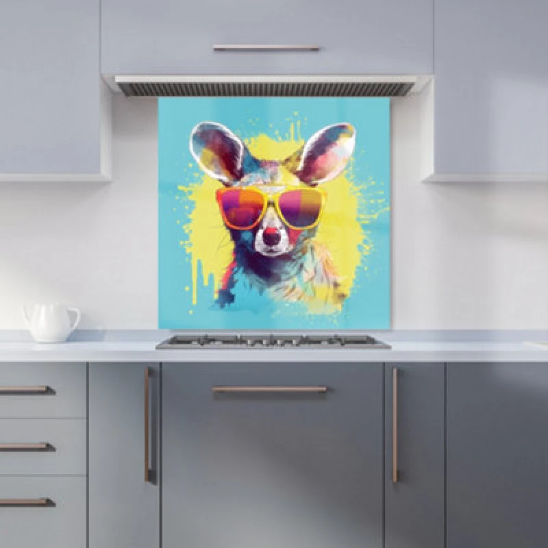 Image of Warren Reed - Designer Toucans, Orchids & Palm Leaves Tea Towel in Yellow Yellow Unisex