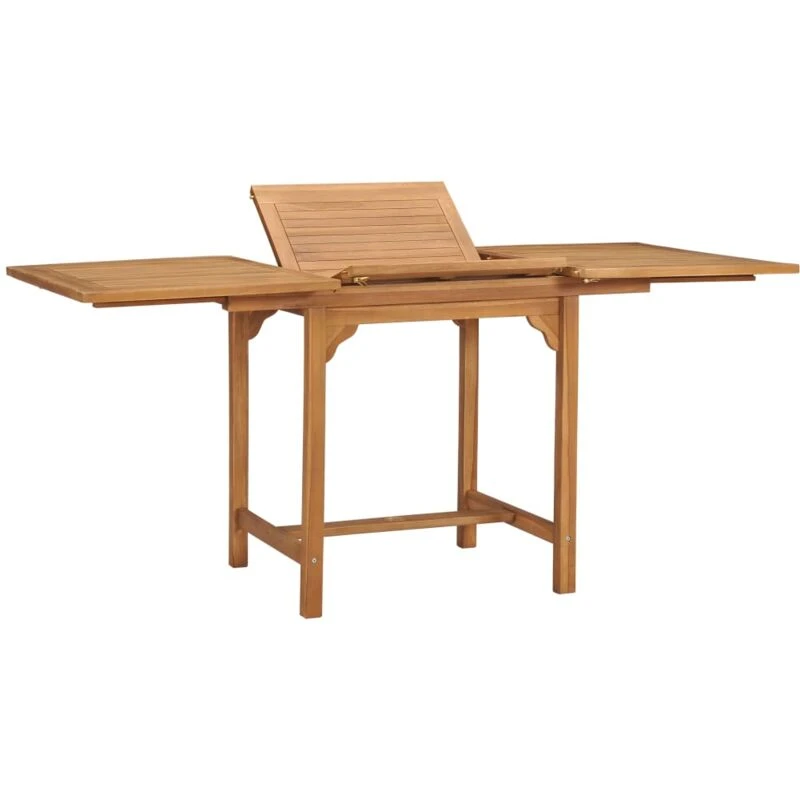 Image of VIDAXL Extending Garden Table (110-160)x80x75cm Solid Teak Wood Vidaxl 47420