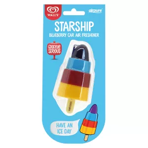 Image of Walls Ice Cream - Starship Blueberry (Pack Of 12) Air Freshener