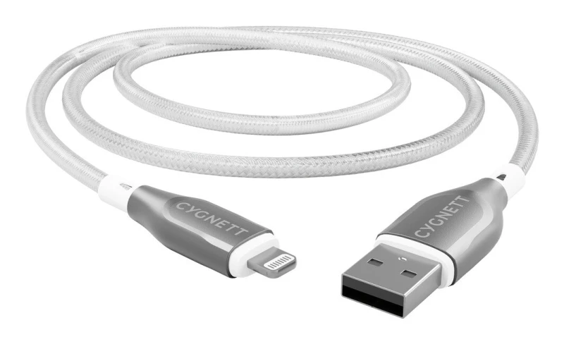 Image of Cygnett Armoured Lightning To USB-A Cable - 2m - White
