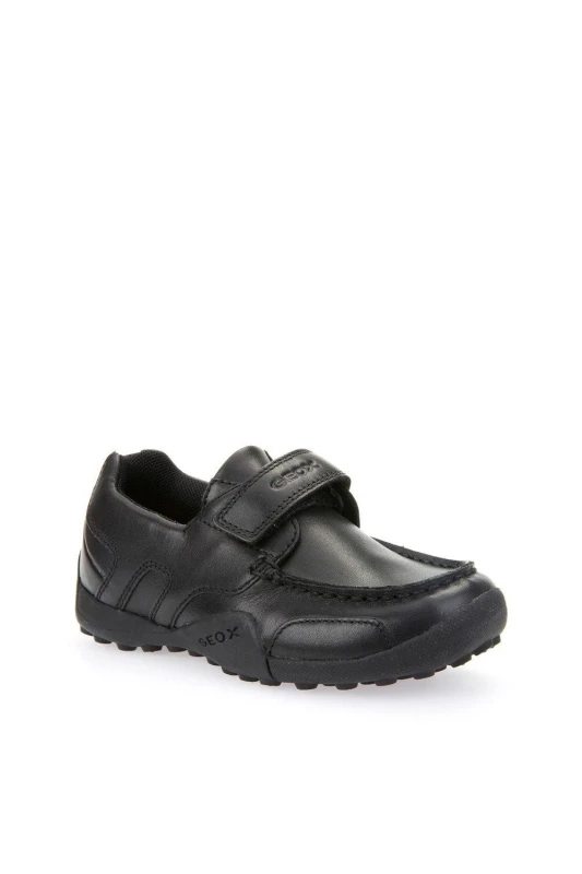 Image of Geox Boy's J W.SNAKE MOC B MOCCASINS in Black Size: Infant 12.5 Black Male Infant 12.5