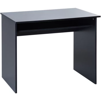 Image of Homcom - Computer Writing Desk with Storage Compartment Workstation Learning Center for Home Office 90W x 50D(cm) - Black