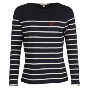 Image of Barbour Womens Bradley Top Navy/Cloud 8
