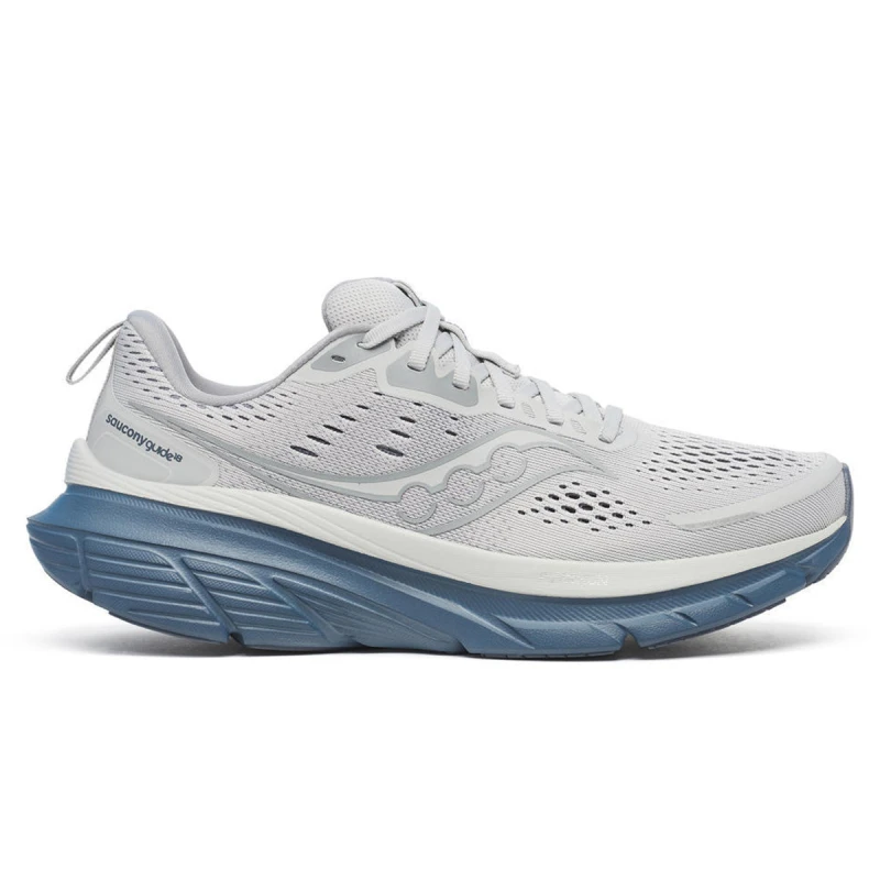 Image of Saucony Guide 18 Gray Blue AW25 Shoes, Size 42 - EUR