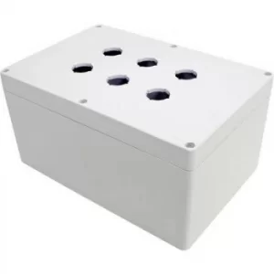 Image of Hammond Electronics 1554MPB6B 1554MPB6B Universal enclosure 240 x 160 x 120 Polycarbonate (PC) Grey